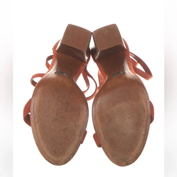 Schutz Orange Block Espandrille Heel Brazil - Picture 5 of 7